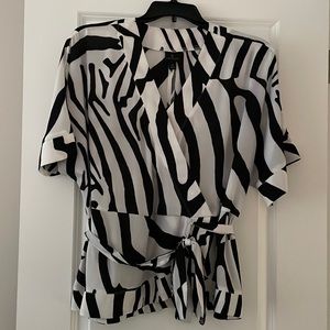 Womens zebra print blouse